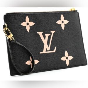 Louis Vuitton NeoNoe Pouch wristlet Bicolor Monogram Black and Cream
